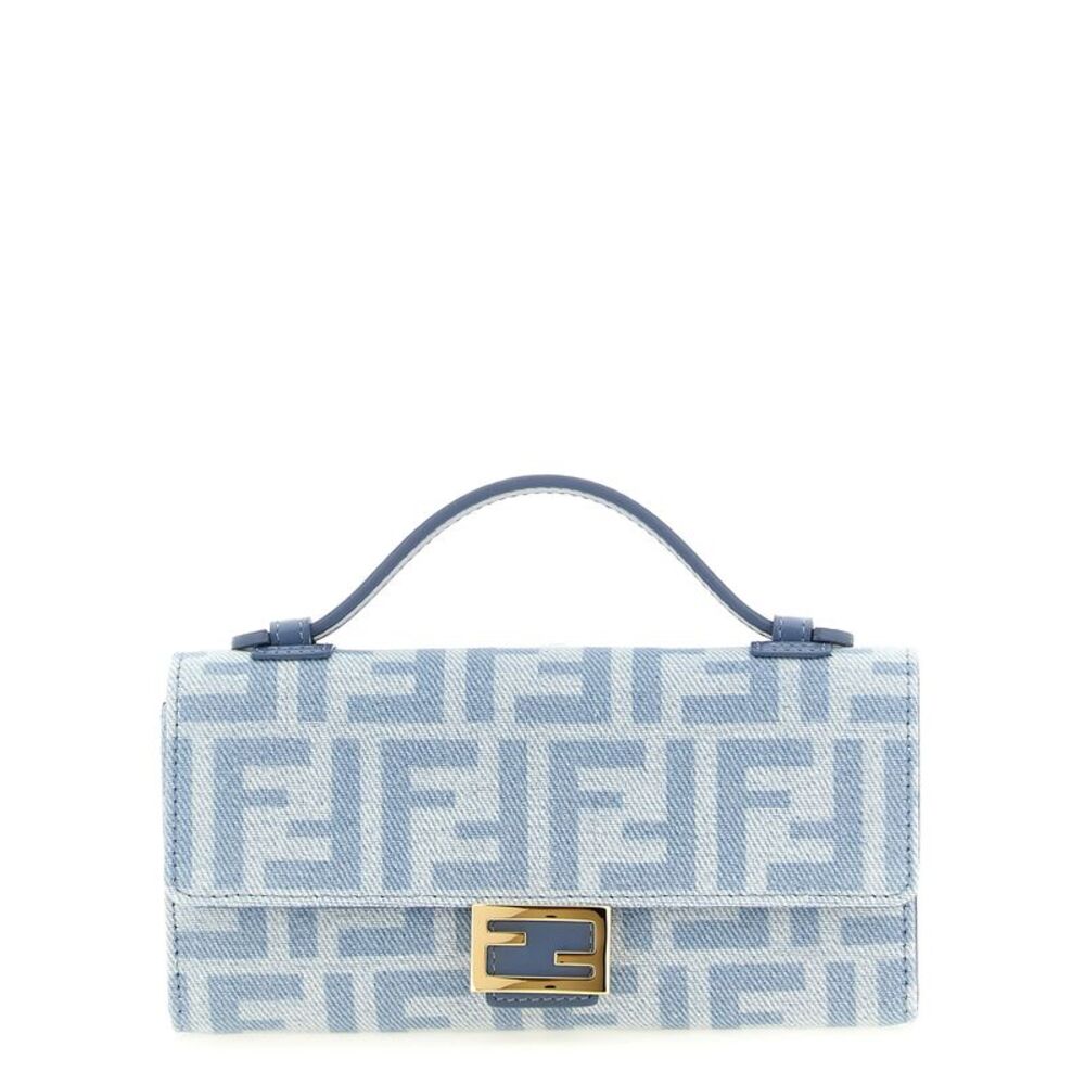 Fendi Blue Cotton Women's Cardholder